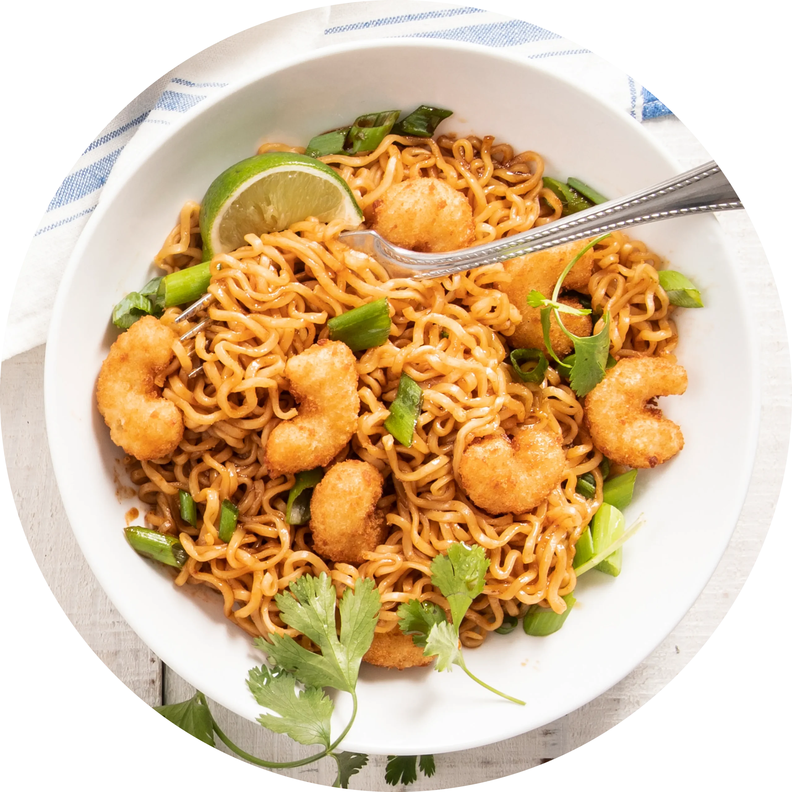 Lime Popcorn Shrimp & Ramen Noodles | SeaPak