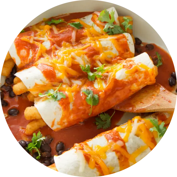 Shrimp-Fry-Enchiladas