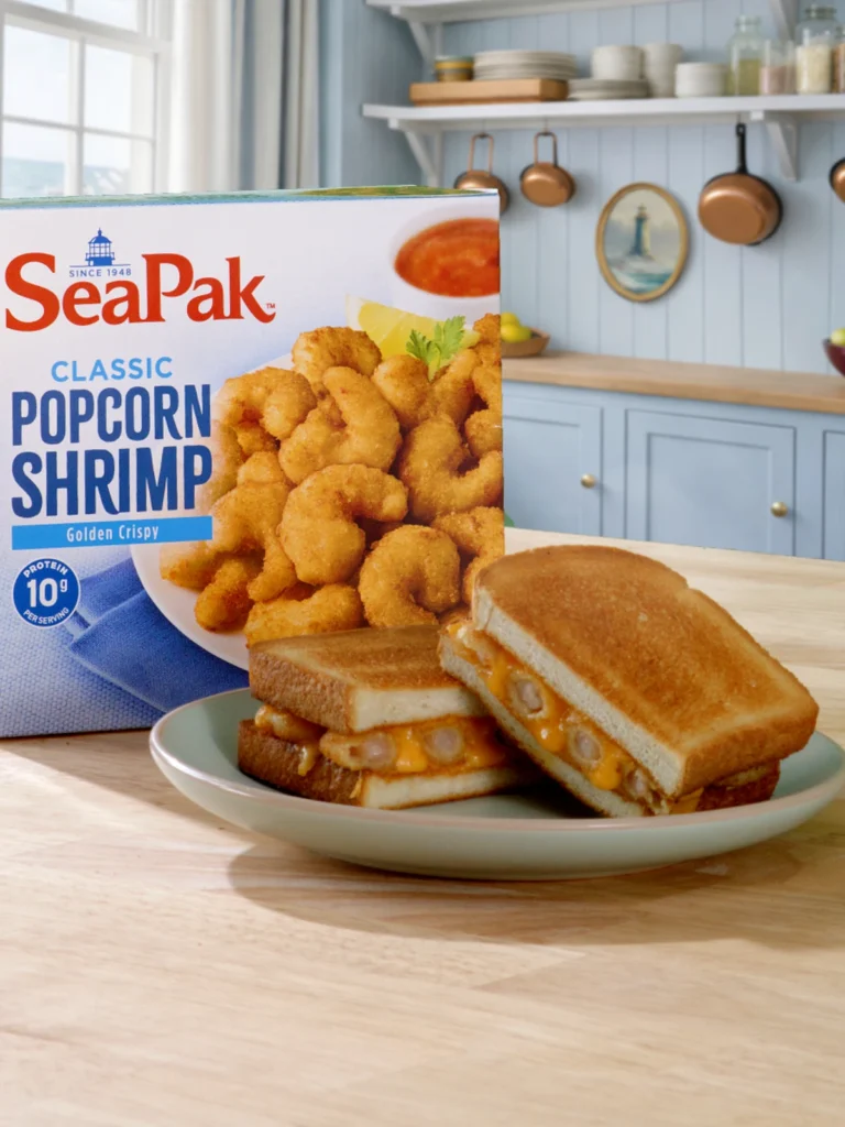 Popcorn shrimp grilled cheese recipe