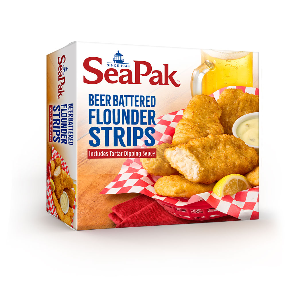 Beer Battered Flounder Strips SeaPak