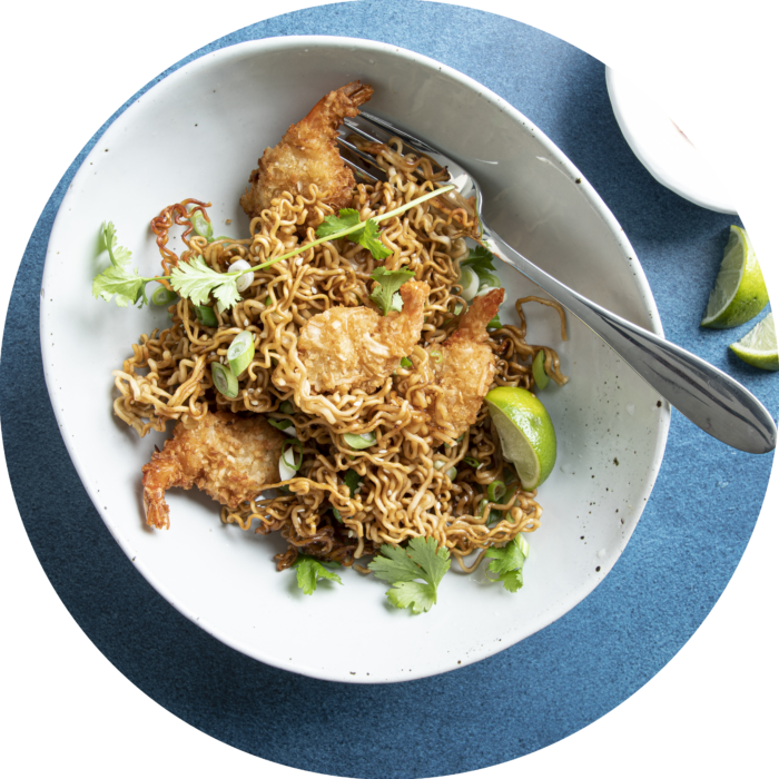 Sheet_Pan Coconut Shrimp and Crispy Noodles
